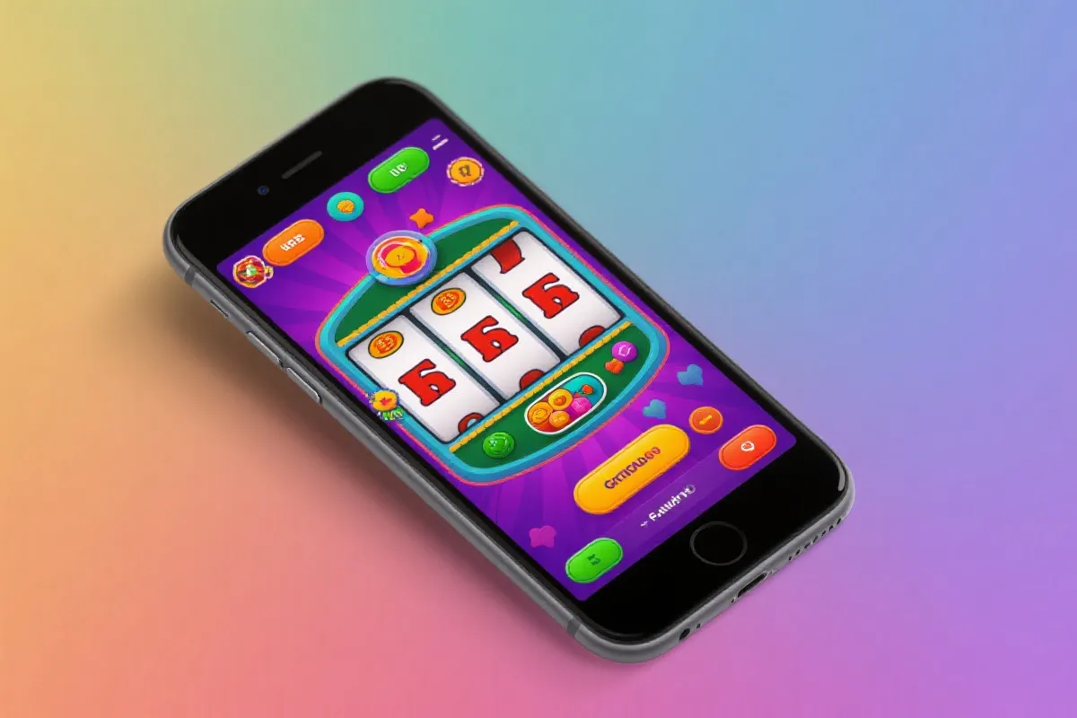 老虎机游戏APP界面示意