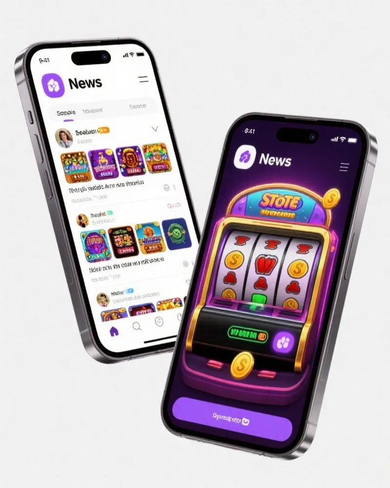 老虎机游戏 APP 界面展示